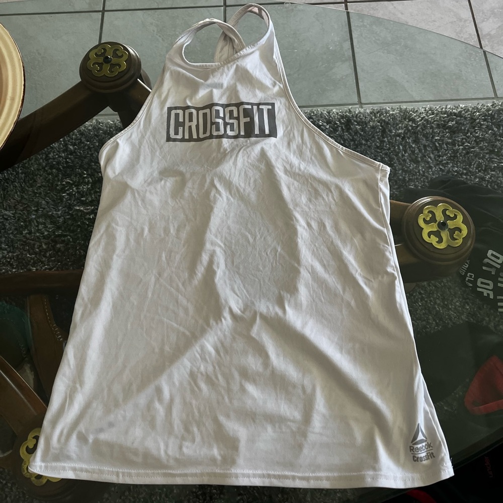 Reebok crossfit white tank